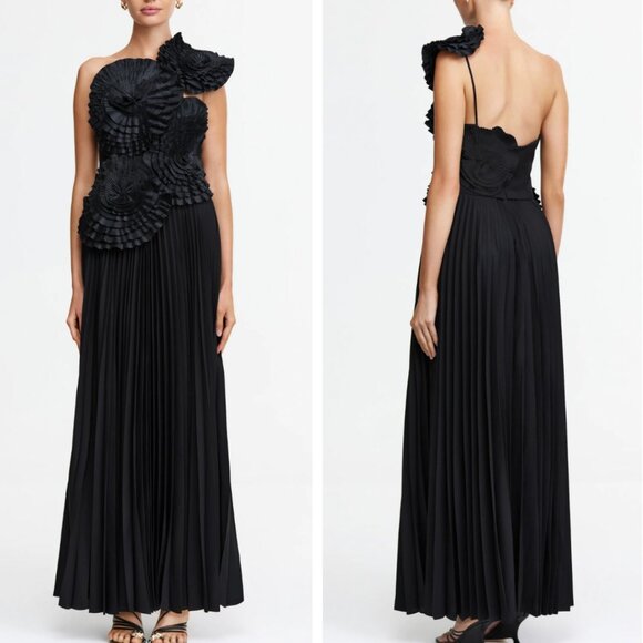 Acler Trusley Black Maxi Dress - Picture 1 of 12